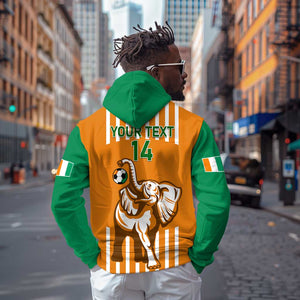 Custom Ivory Coast Football Hoodie Les Elephants 3rd Champions Proud