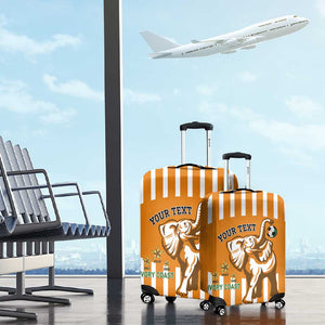 Custom Ivory Coast Football Luggage Cover Les Elephants 3rd Champions Proud