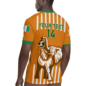 Custom Ivory Coast Football Rugby Jersey Les Elephants 3rd Champions Proud