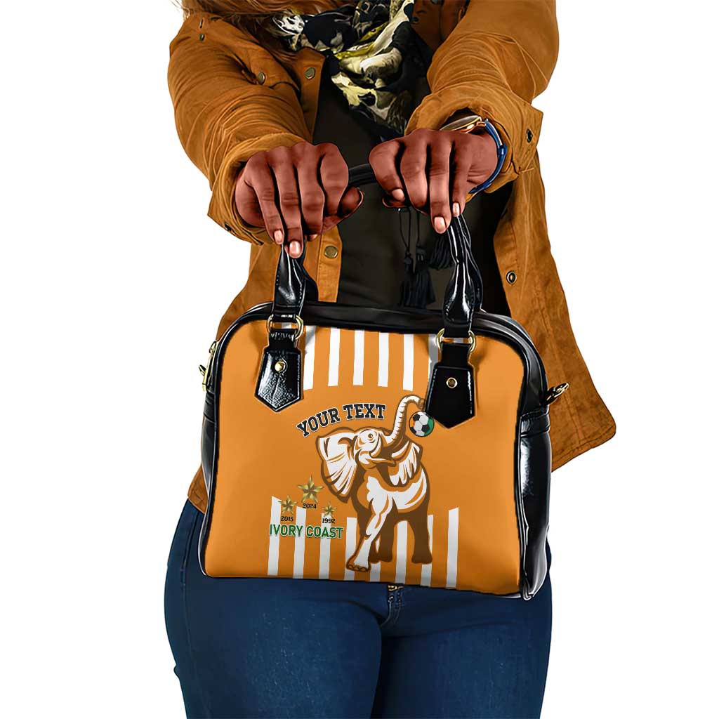 Custom Ivory Coast Football Shoulder Handbag Les Elephants 3rd Champions Proud