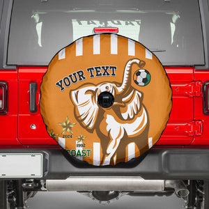 Custom Ivory Coast Football Spare Tire Cover Les Elephants 3rd Champions Proud