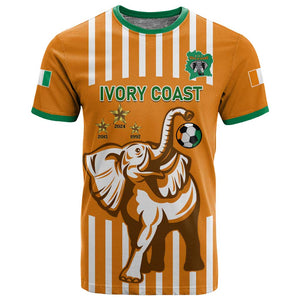 Custom Ivory Coast Football T shirt Les Elephants 3rd Champions Proud