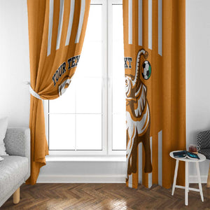 Custom Ivory Coast Football Window Curtain Les Elephants 3rd Champions Proud