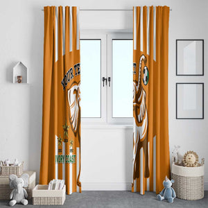 Custom Ivory Coast Football Window Curtain Les Elephants 3rd Champions Proud