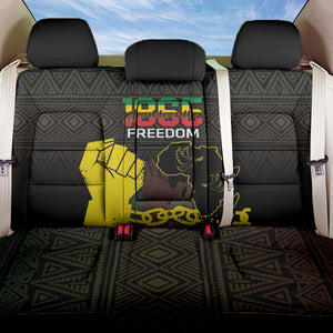 Juneteenth Freedom Day Back Car Seat Cover 1865 Black Independence African Pattern