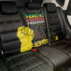 Juneteenth Freedom Day Back Car Seat Cover 1865 Black Independence African Pattern