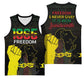 Juneteenth Freedom Day Basketball Jersey 1865 Black Independence African Pattern LT14