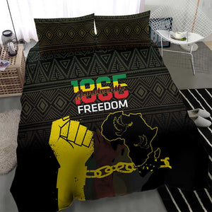 Juneteenth Freedom Day Bedding Set 1865 Black Independence African Pattern