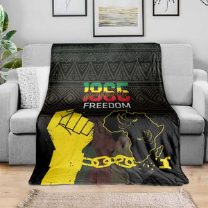 Juneteenth Freedom Day Blanket 1865 Black Independence African Pattern