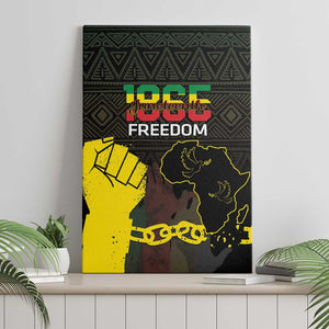 Juneteenth Freedom Day Canvas Wall Art 1865 Black Independence African Pattern