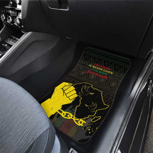 Juneteenth Freedom Day Car Mats 1865 Black Independence African Pattern