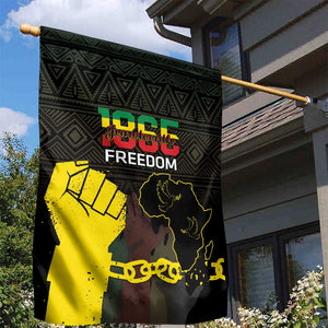 Juneteenth Freedom Day Garden Flag 1865 Black Independence African Pattern