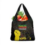 Juneteenth Freedom Day Grocery Bag 1865 Black Independence African Pattern