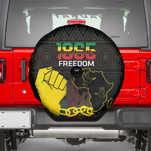 Juneteenth Freedom Day Spare Tire Cover 1865 Black Independence African Pattern