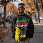 Juneteenth Freedom Day Sweatshirt 1865 Black Independence African Pattern