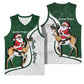 South Africa Christmas In July Basketball Jersey Geseende Kersfees Springbok Black Santa LT14