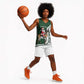 South Africa Christmas In July Basketball Jersey Geseende Kersfees Springbok Black Santa LT14