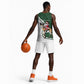 South Africa Christmas In July Basketball Jersey Geseende Kersfees Springbok Black Santa LT14
