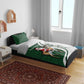 South Africa Christmas In July Bedding Set Geseende Kersfees Springbok Black Santa