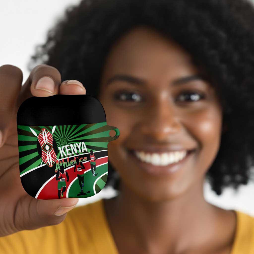 Athletics Kenya AirPods Case Maasai Shield Running Way