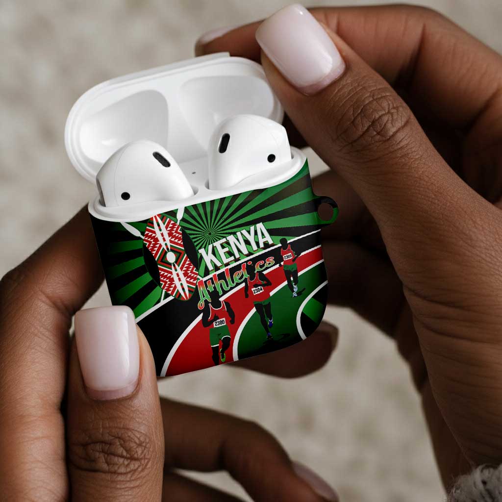 Athletics Kenya AirPods Case Maasai Shield Running Way