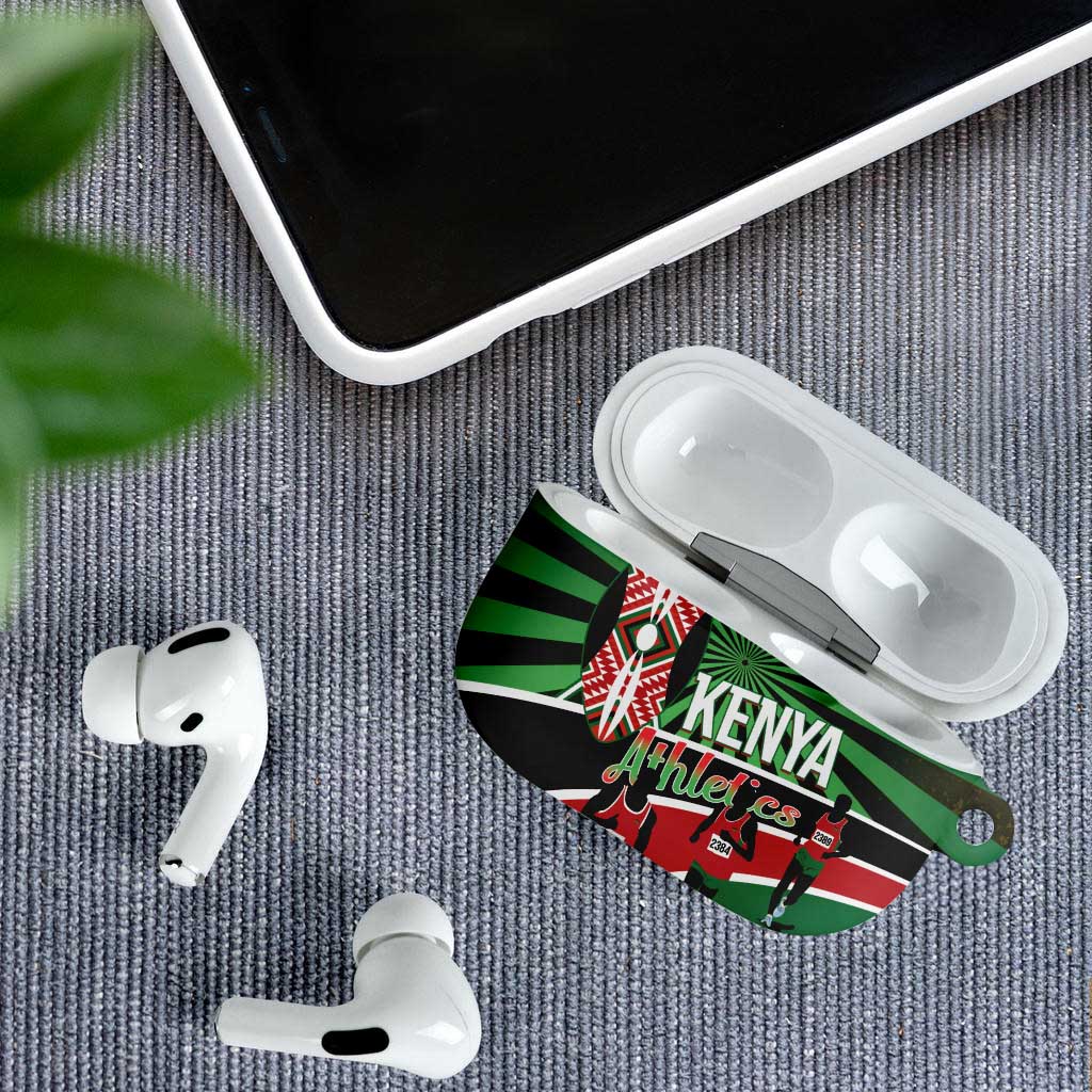 Athletics Kenya AirPods Case Maasai Shield Running Way