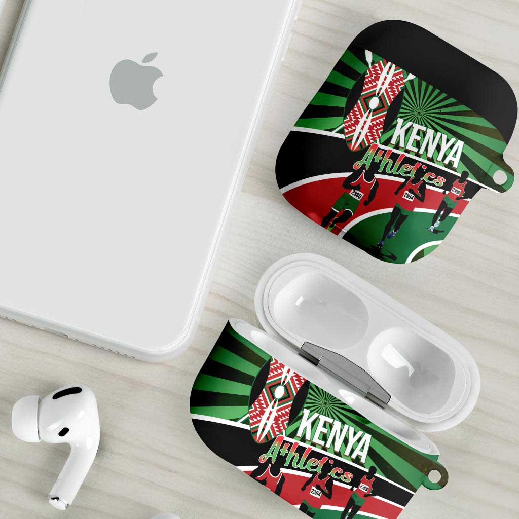 Athletics Kenya AirPods Case Maasai Shield Running Way