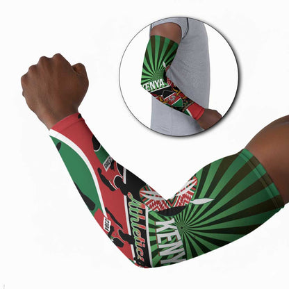 Athletics Kenya Arm Sleeves Maasai Shield Running Way