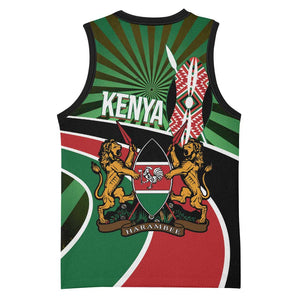 Afro Athletics Kenya Basketball Jersey Olono Maasai Shield Running Way LT14