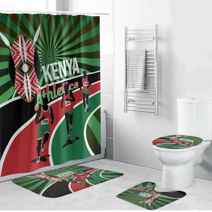 Athletics Kenya Bathroom Set Maasai Shield Running Way