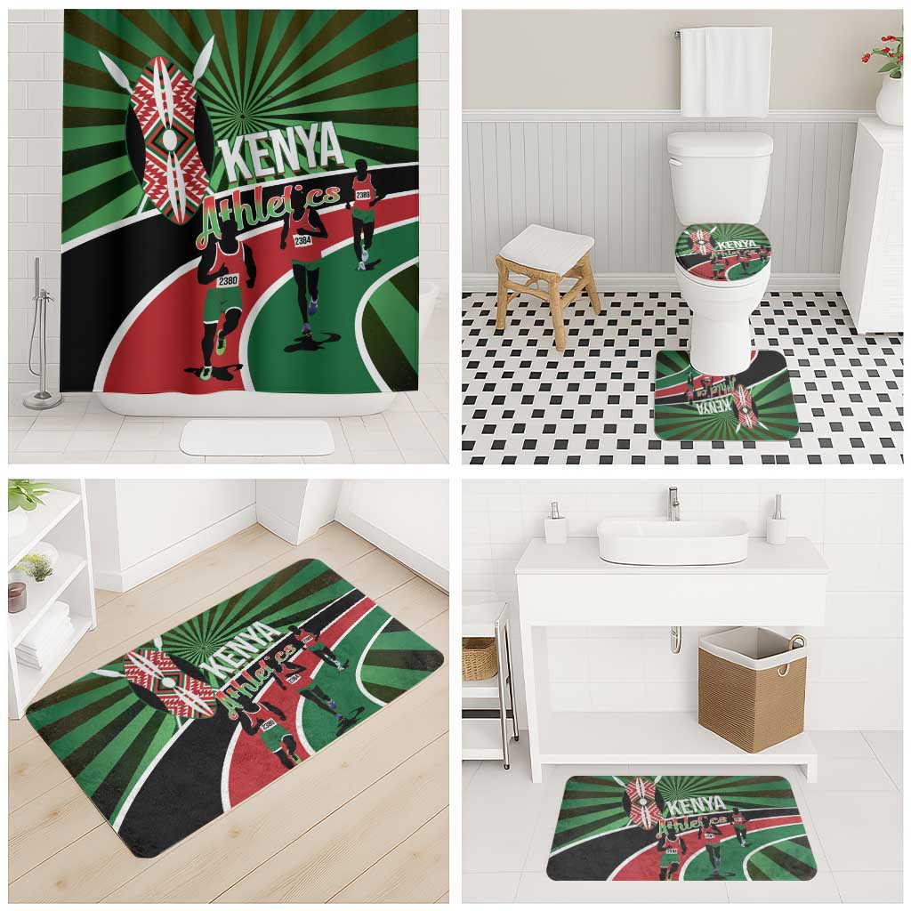 Athletics Kenya Bathroom Set Maasai Shield Running Way