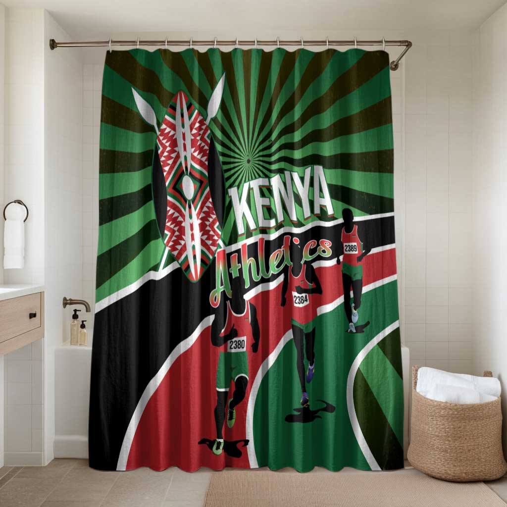 Athletics Kenya Bathroom Set Maasai Shield Running Way