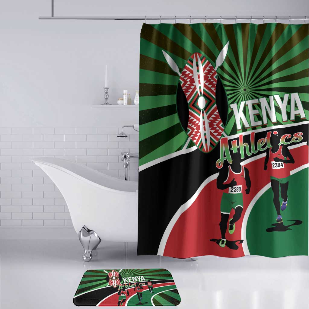 Athletics Kenya Bathroom Set Maasai Shield Running Way