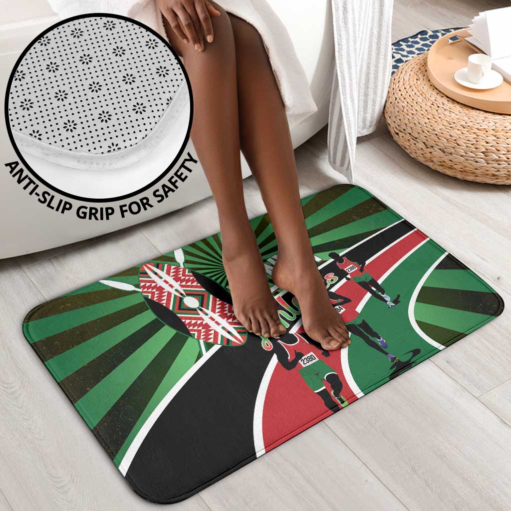 Athletics Kenya Bathroom Set Maasai Shield Running Way