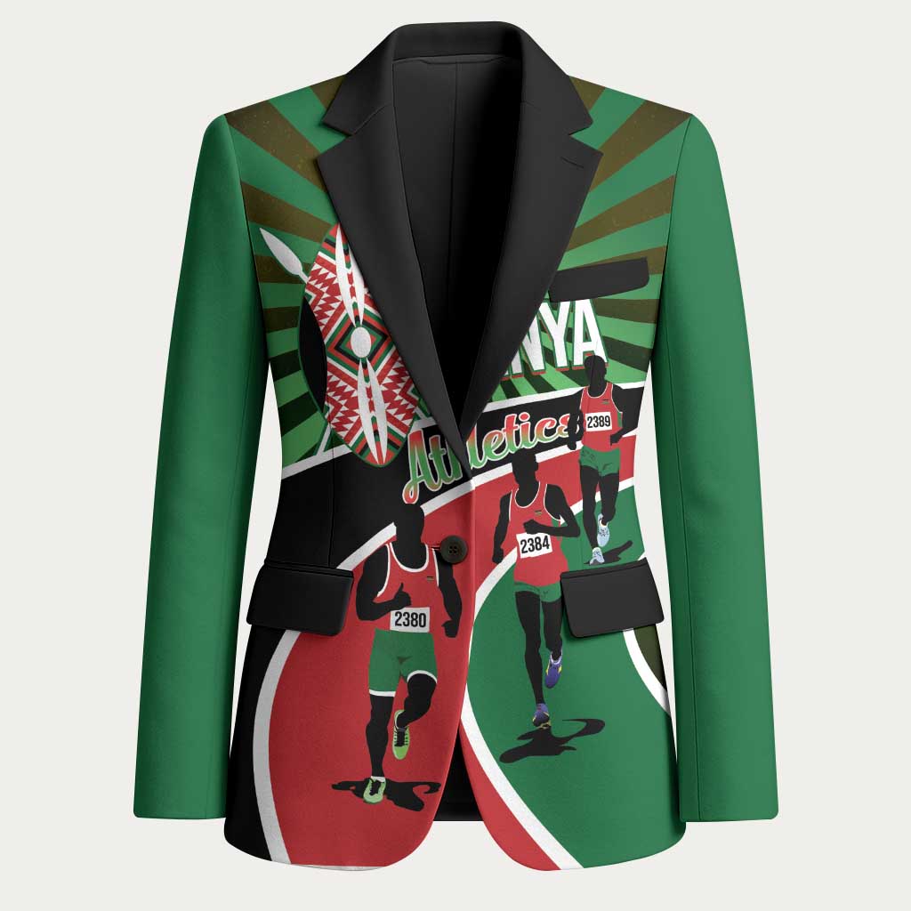 Athletics Kenya Blazer Maasai Shield Running Way