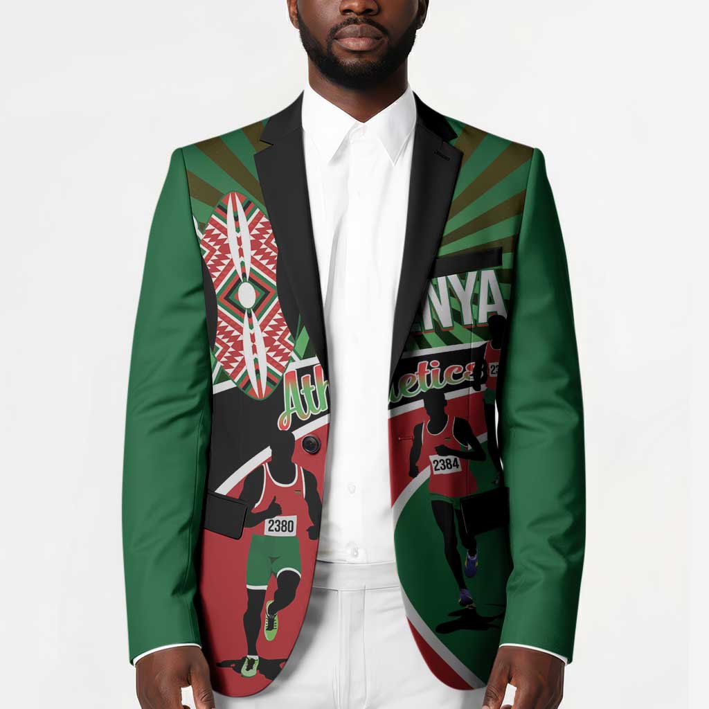 Athletics Kenya Blazer Maasai Shield Running Way