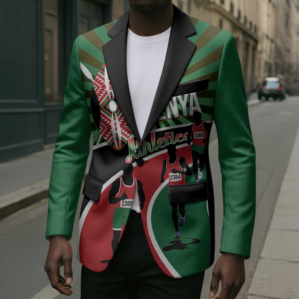 Athletics Kenya Blazer Maasai Shield Running Way