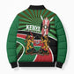 Athletics Kenya Bomber Puffer Jacket Maasai Shield Running Way