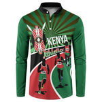 Athletics Kenya Button Sweatshirt Maasai Shield Running Way
