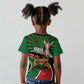 Afro Athletics Kenya Kid T shirt Olono Maasai Shield Running Way - African Pride