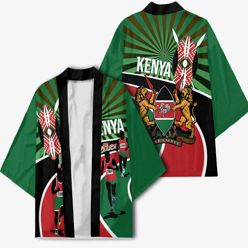 Athletics Kenya Kimono Maasai Shield Running Way