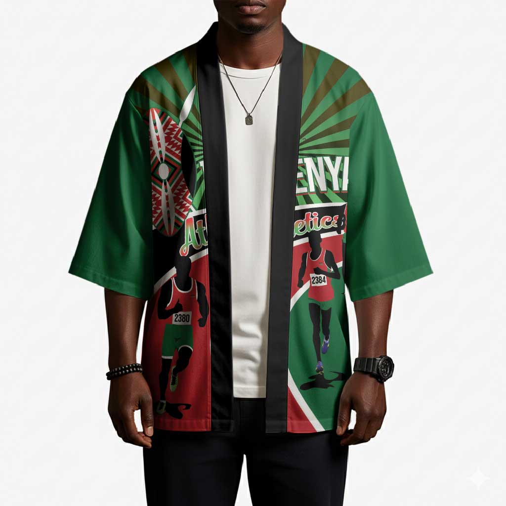 Athletics Kenya Kimono Maasai Shield Running Way