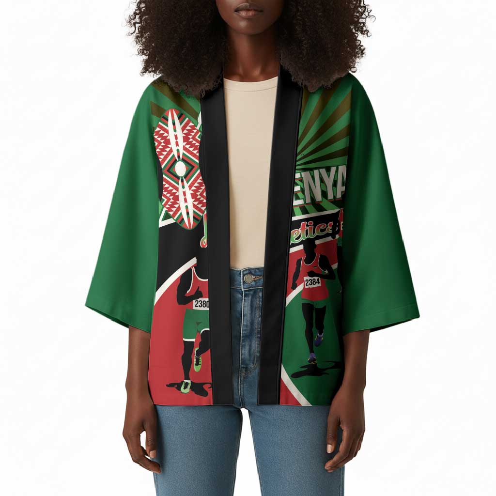 Athletics Kenya Kimono Maasai Shield Running Way