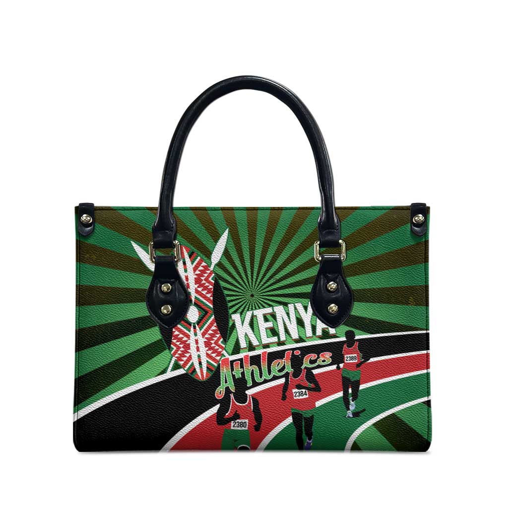 Athletics Kenya Leather Bag Maasai Shield Running Way