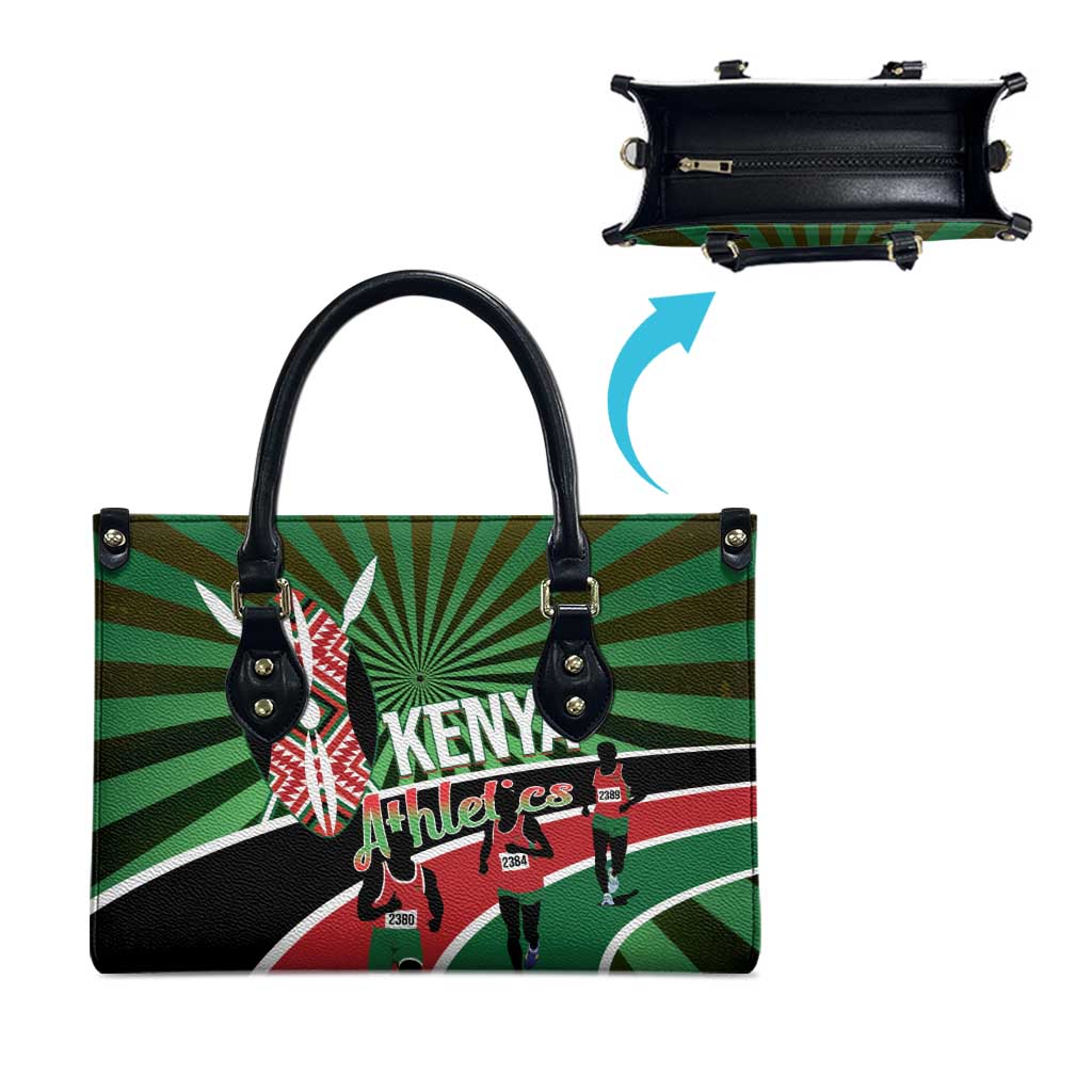 Athletics Kenya Leather Bag Maasai Shield Running Way