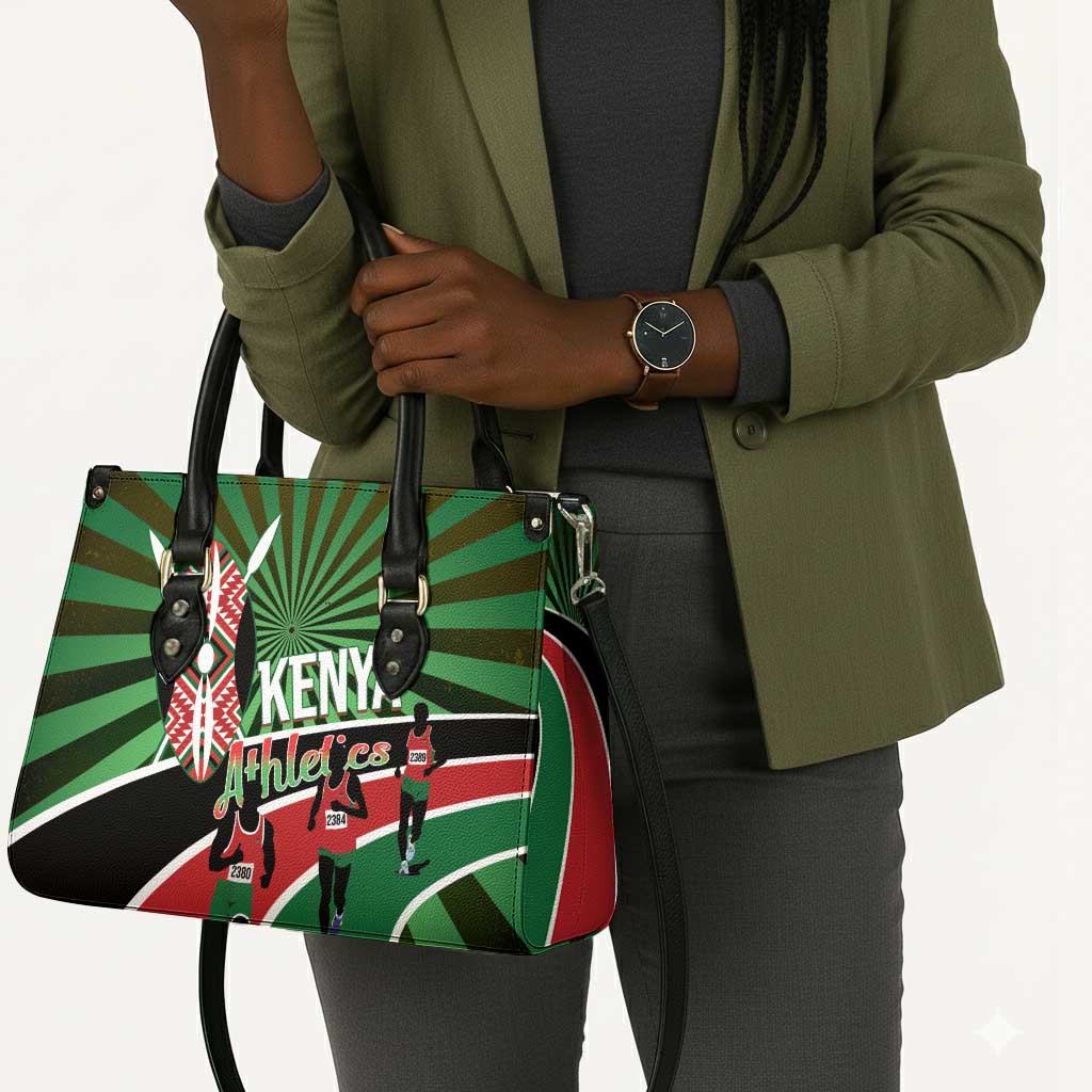 Athletics Kenya Leather Bag Maasai Shield Running Way