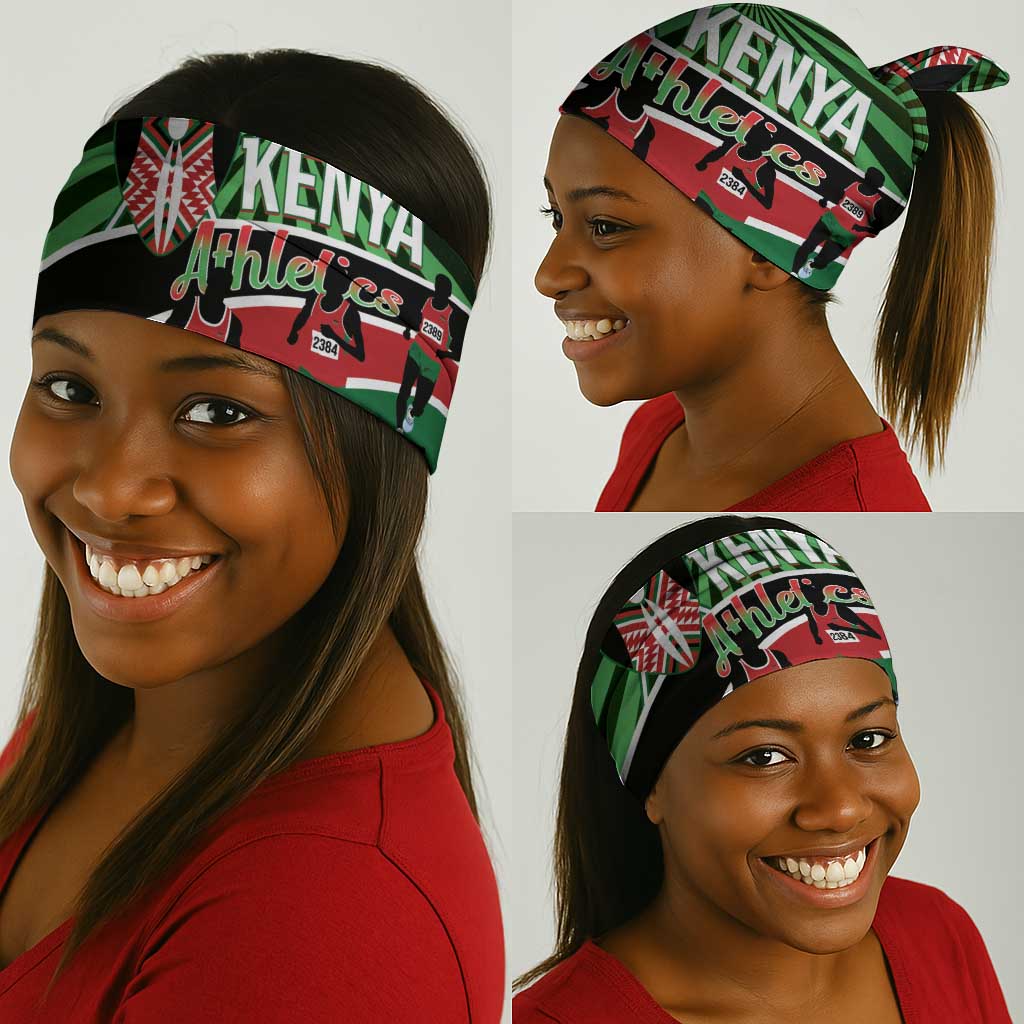 Afro Athletics Kenya Neck Gaiter Olono Maasai Shield Running Way LT14