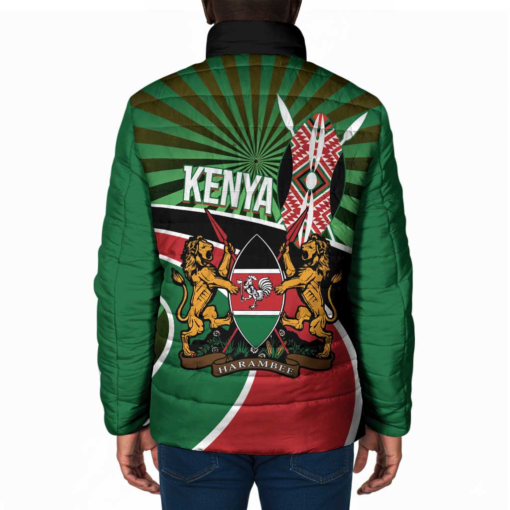 Athletics Kenya Padded Jacket Maasai Shield Running Way