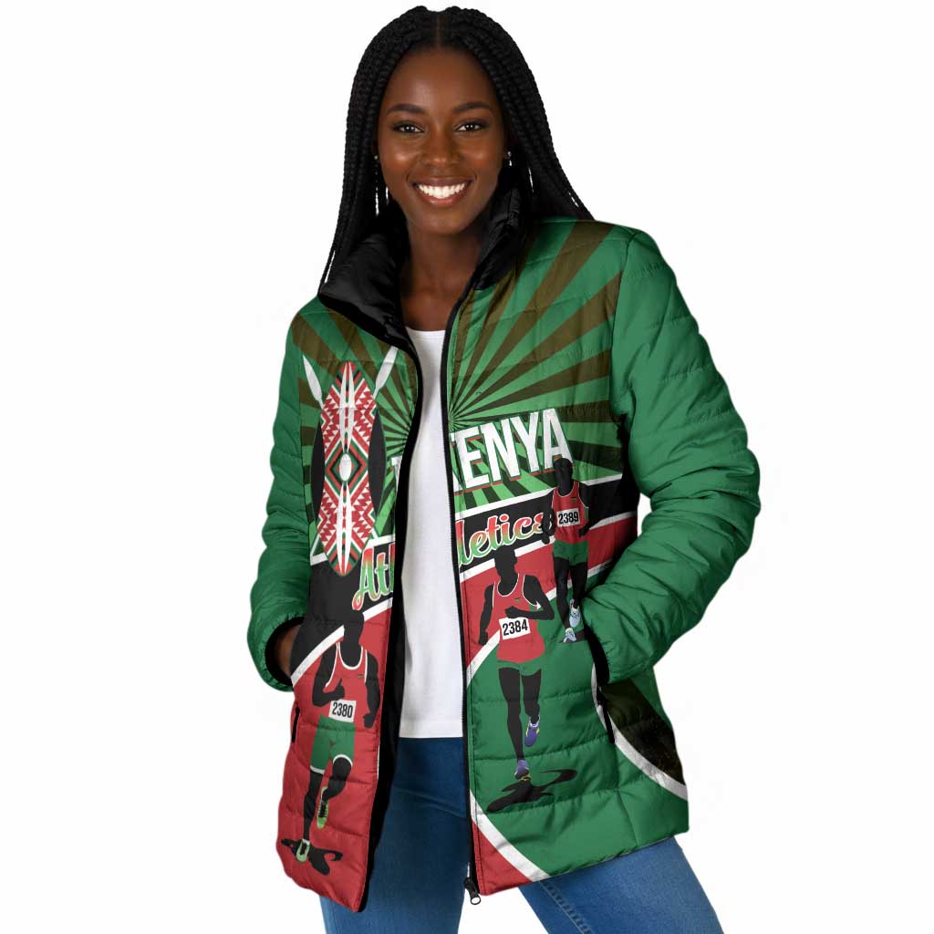 Athletics Kenya Padded Jacket Maasai Shield Running Way