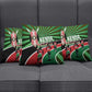Athletics Kenya Pillow Cover Maasai Shield Running Way